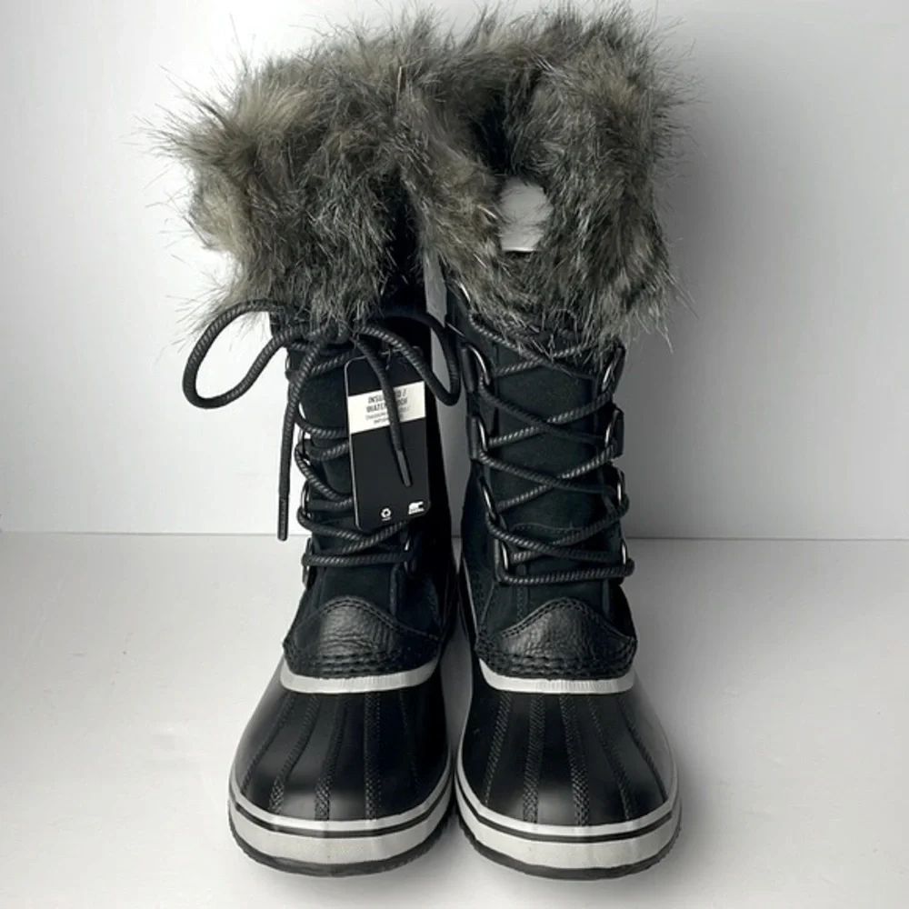 NEW Sorel Joan of Arctic Black Tall Winter Boots